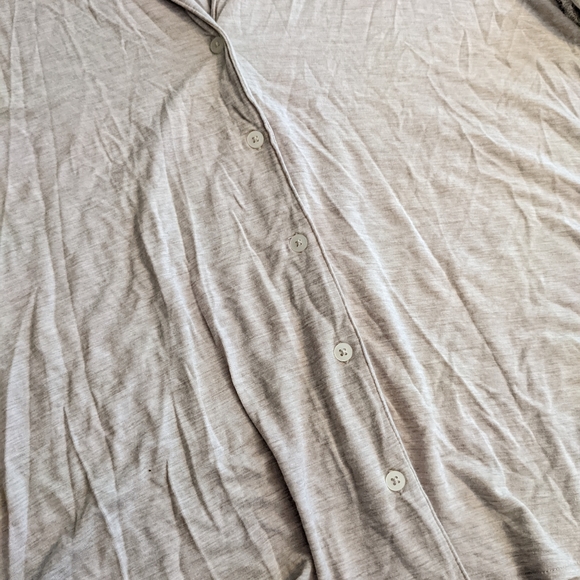 Victoria's Secret Neutral Pajama Top Button Down Modal Blend - Picture 4 of 11